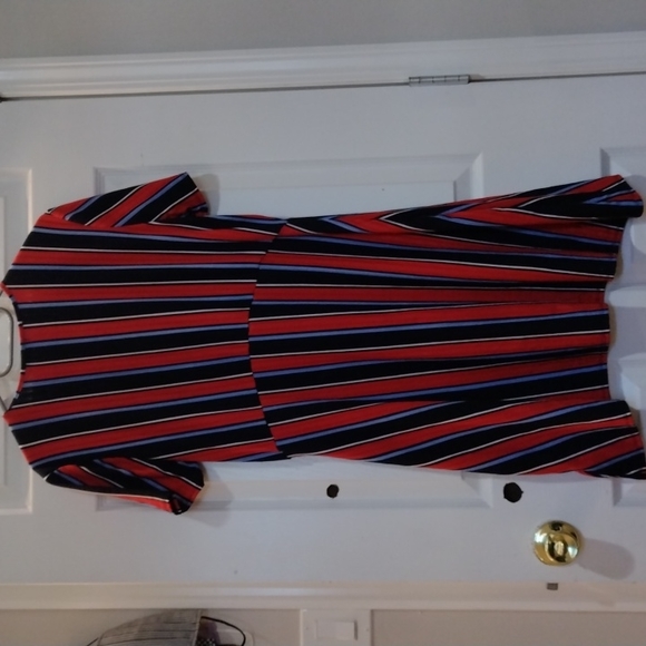 Ardene blue, red, white striped dress - Picture 2 of 3